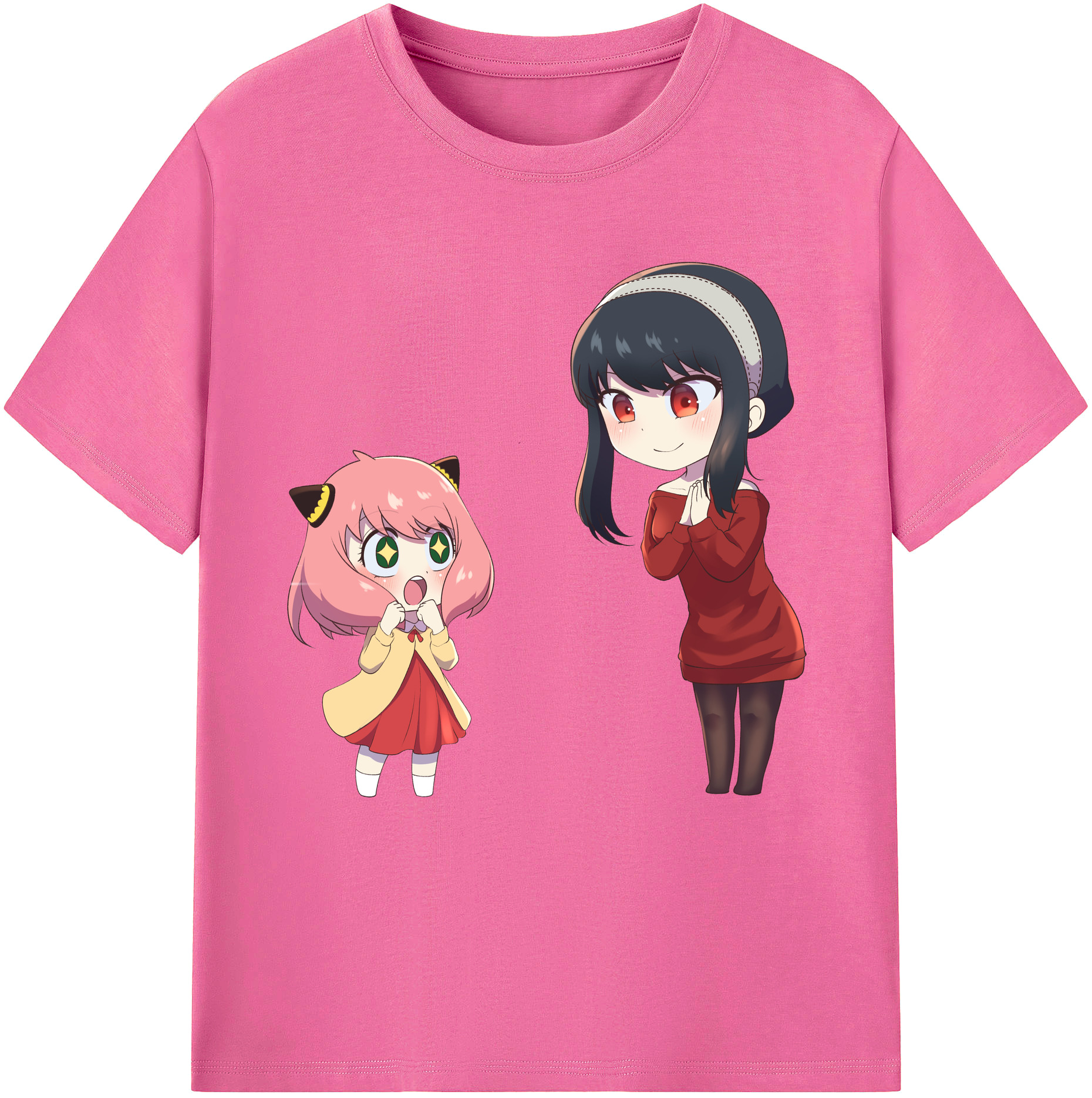 （画像用） SPY×FAMILY间谍家家酒 レディースカジュアルプリントTシャツ（綿100％）